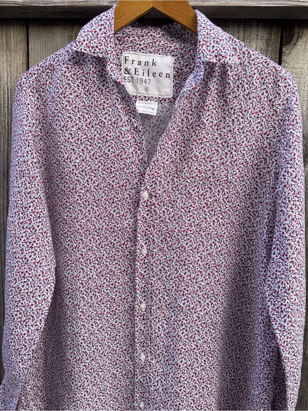 Frank & Eileen ‘Mary’ Shirtdress Womens  Italian Linen Dress Size Small - Picture 7 of 10
